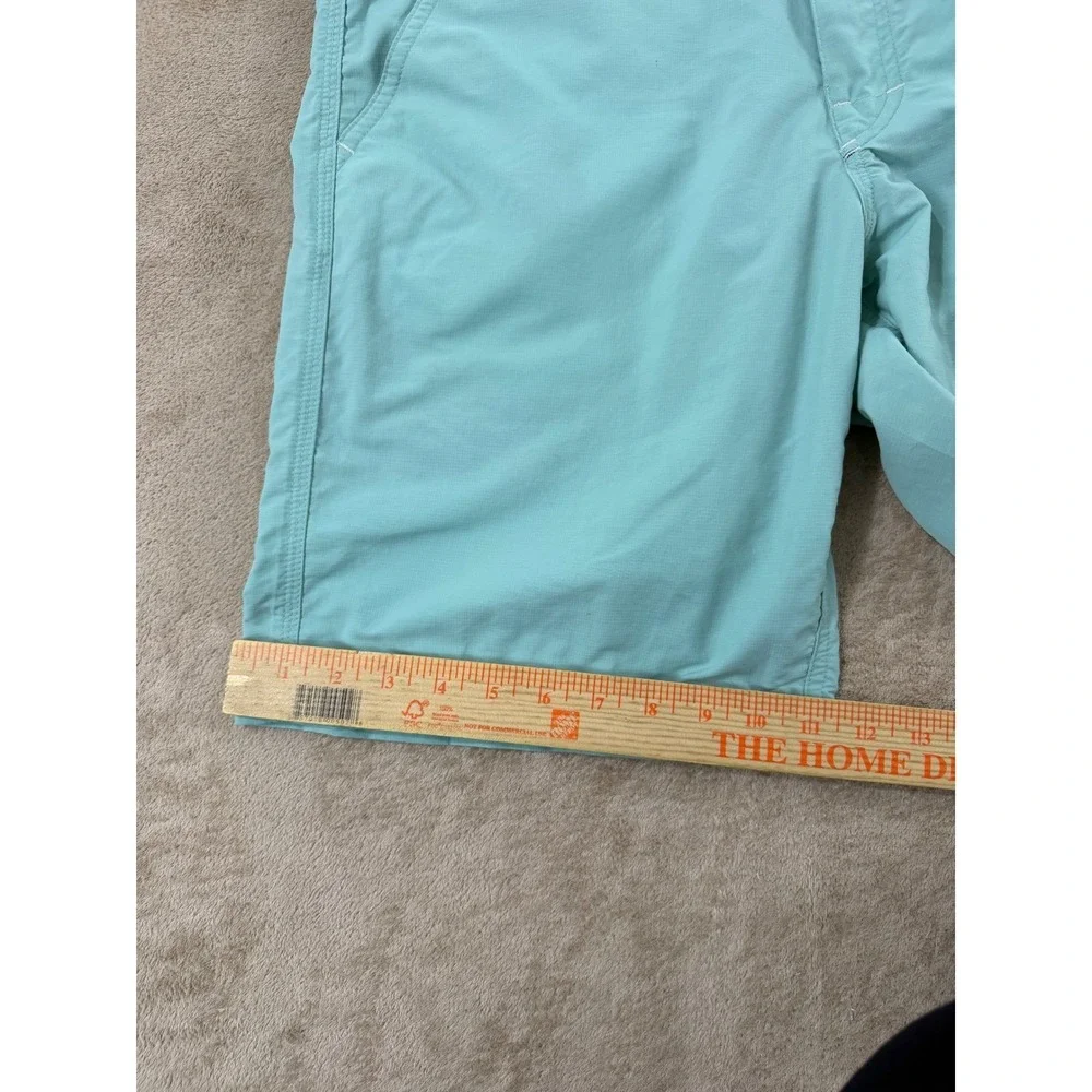 Howler Brothers Horizon Hybrid Shorts Mens 31 Aqua BlueNylon Ripstop Fishing EUC